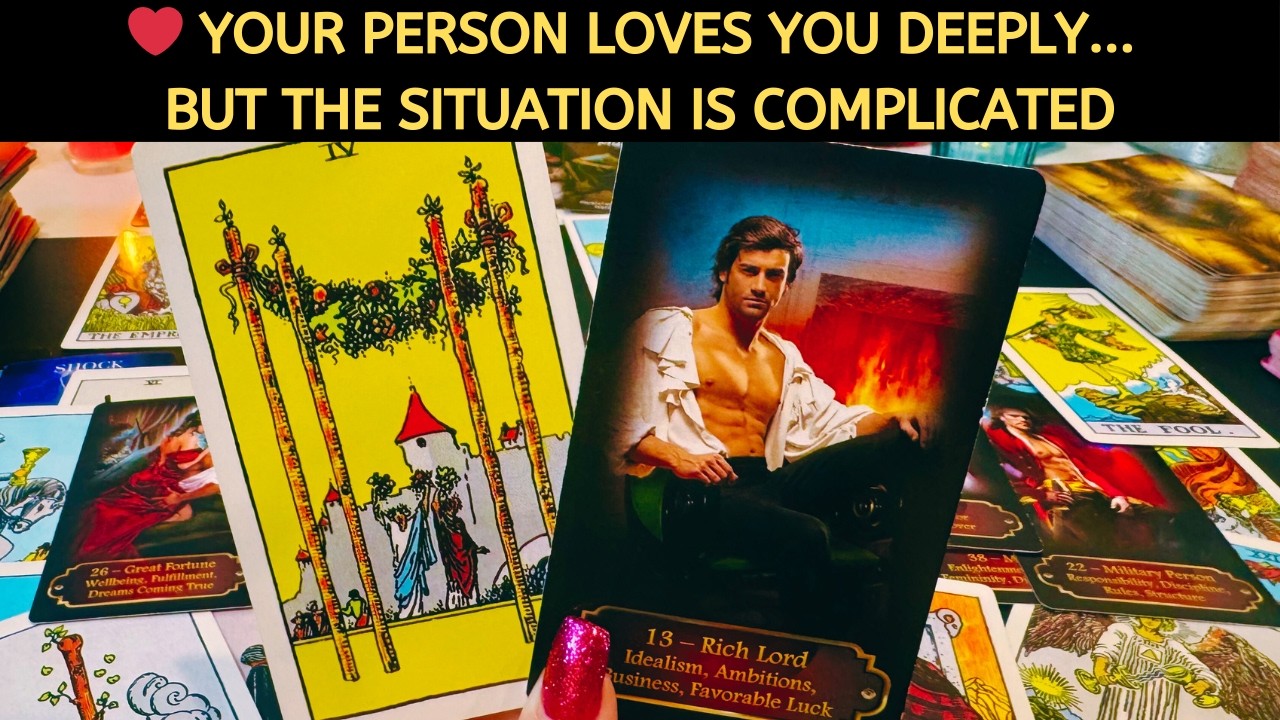 ❤️ Your Person Loves You Deeply But The Situation is Complicated! Love Tarot Reading Soulmate