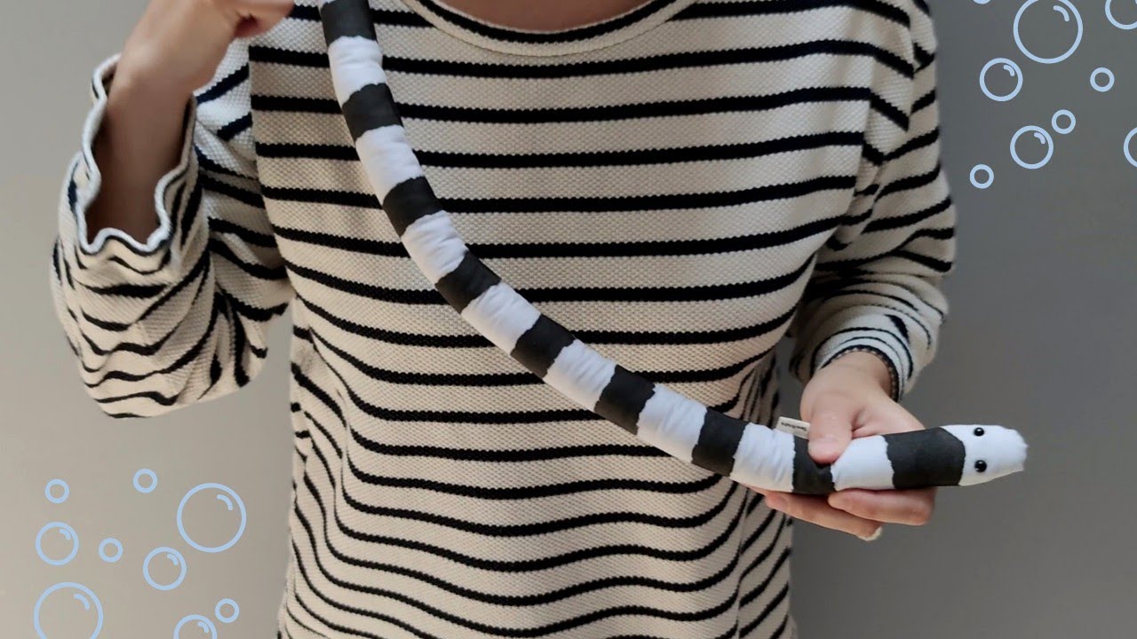 How to make a sea snake plushie ll 5-Day Sewing Challenge Aquatic Animals