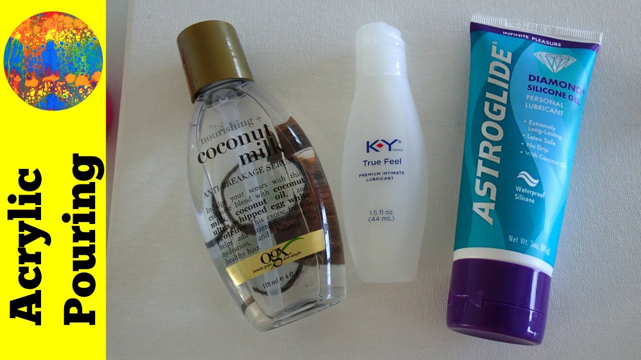 Testing Dimethicone for Acrylic Pouring Cells: KY True Feel (Part 1)