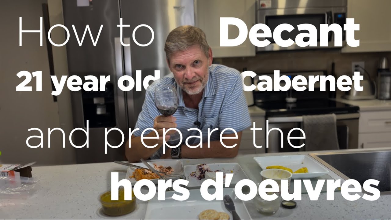 How to Decant 21 year old Wine and Cheese