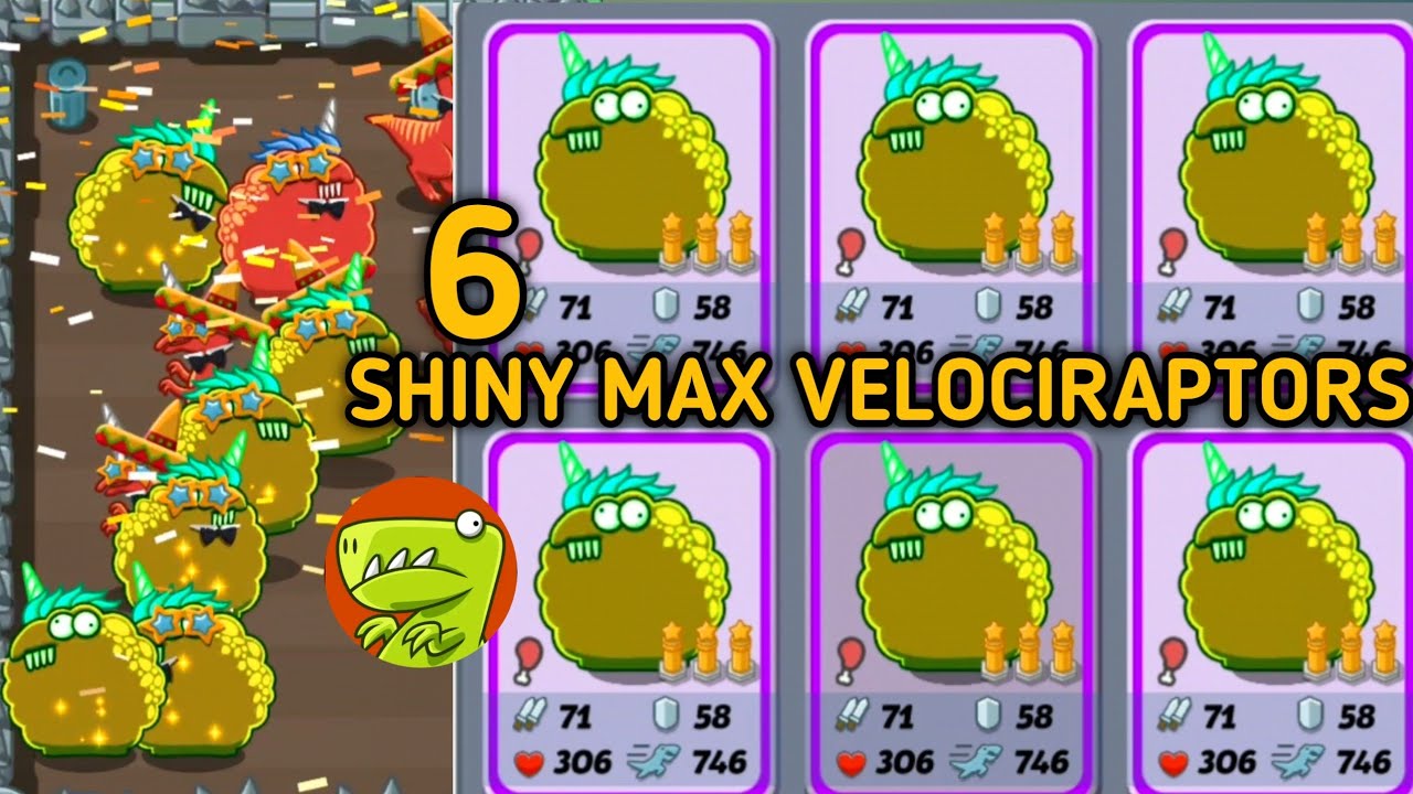 Dino park Special video after Birthday with 6 shiny Max Velociraptors