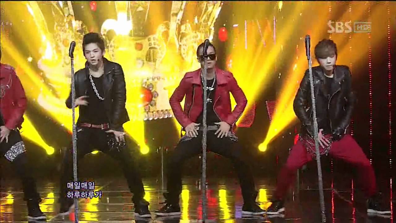 TEEN TOP [Crazy] @SBS Inkigayo Популярная песня 20120304