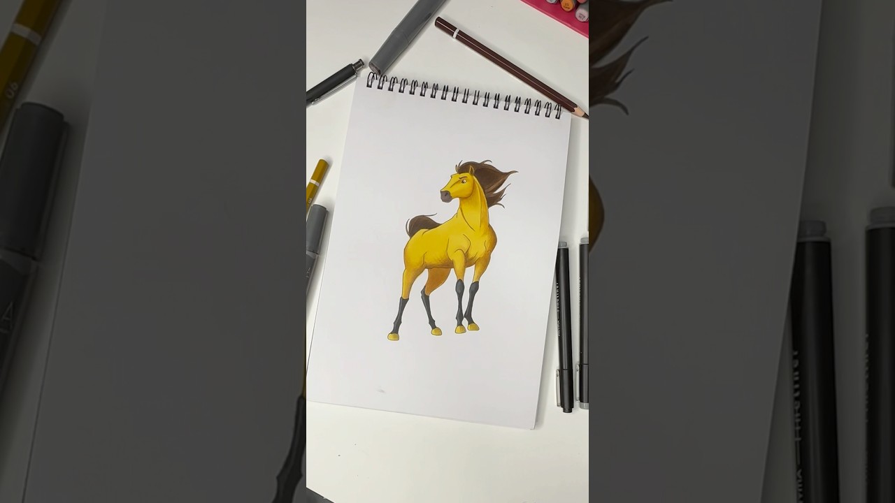 Spirit 🐎✨ #Spirit #SpiritStallion #HorseArt #HorseDrawing #DrawingAnimals #TikTokArt #fanart