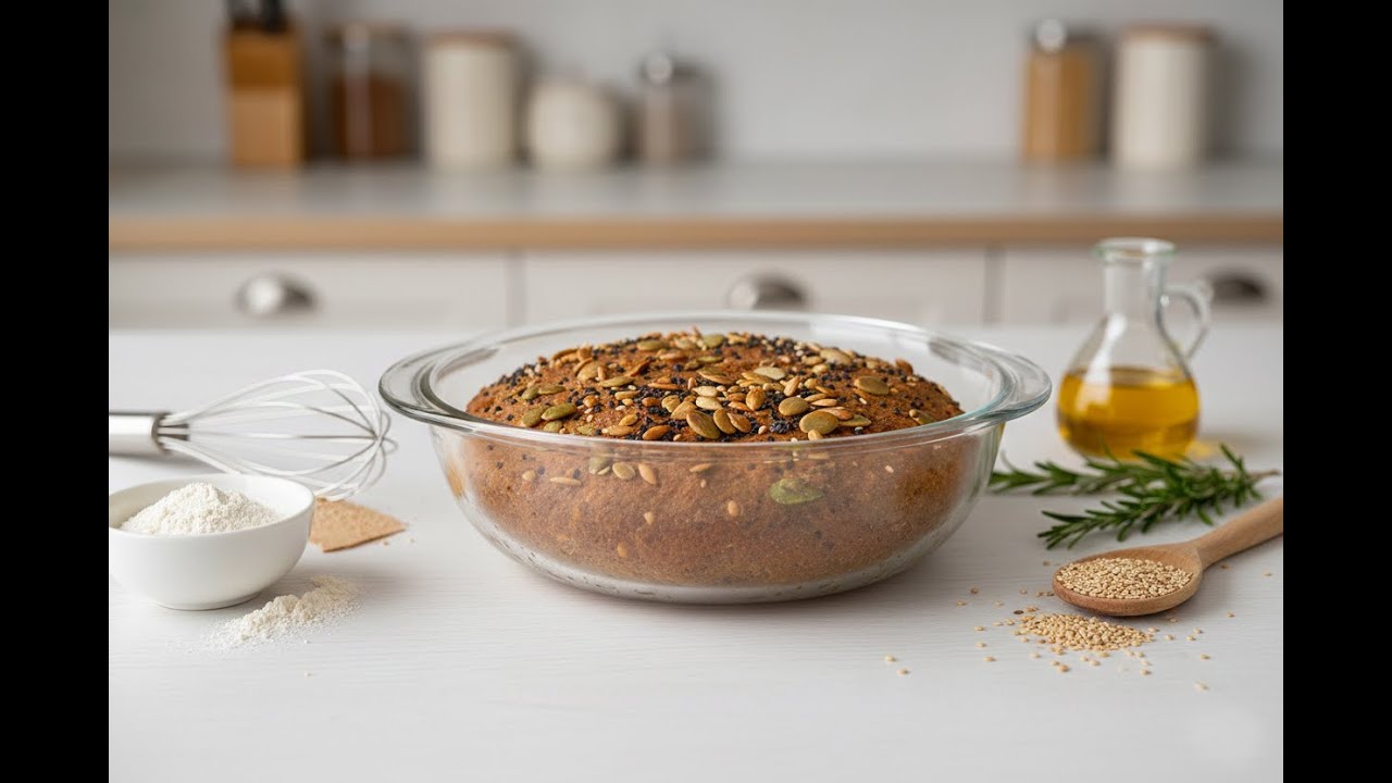 Red Lentils Oats Bread and Brown Rice Orange Bread. Healthy & high protein lentil and recipe.