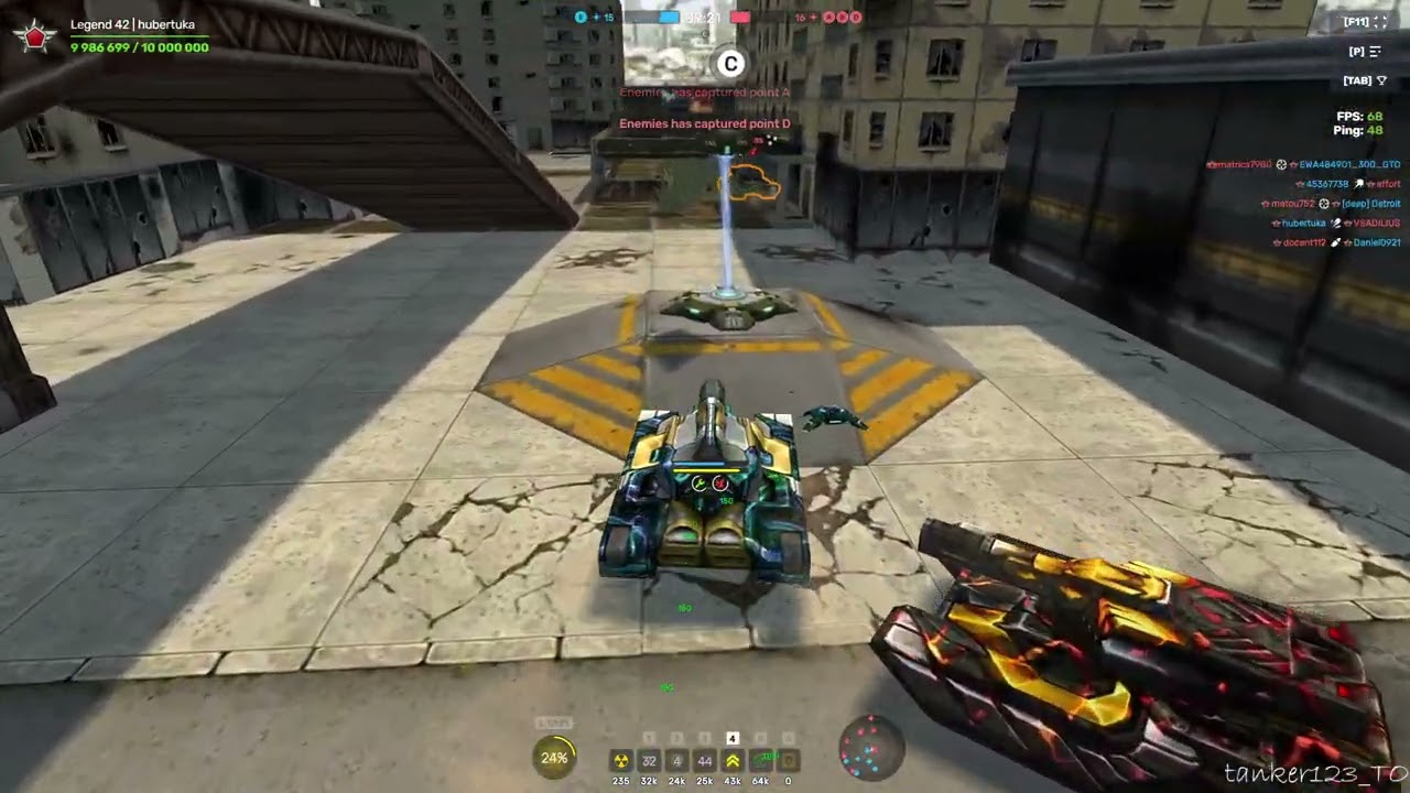 Tanki Online Hammer XT Skin Duplet Augment and Viking XT Skin gameplay no commentary