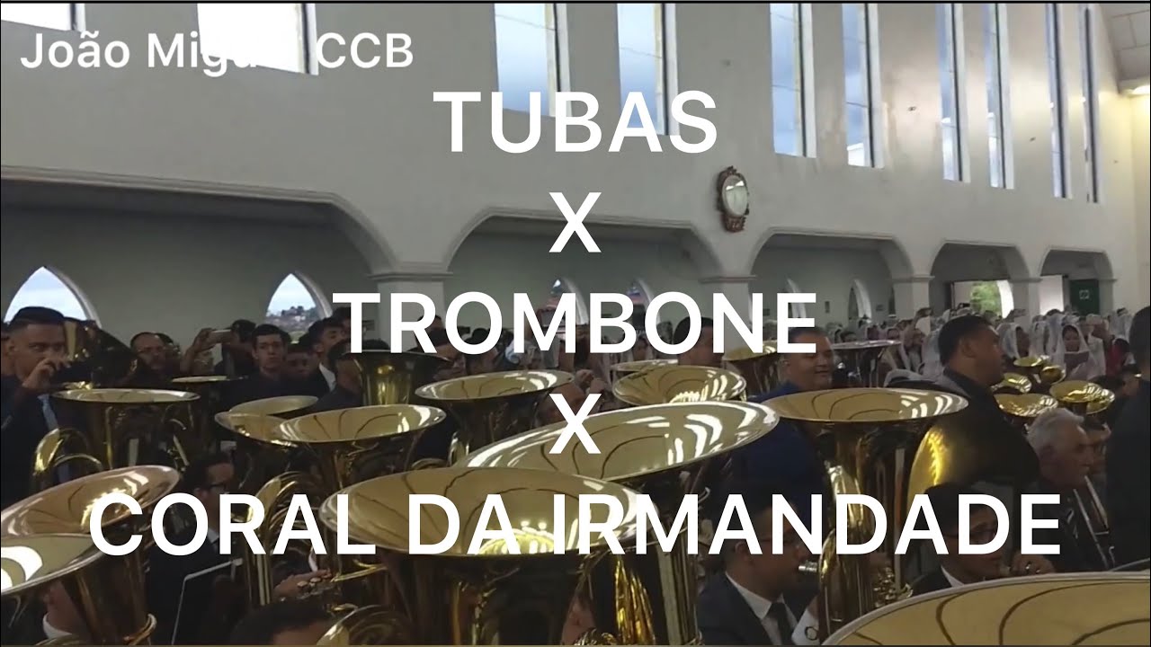 TUBAS E TROMBONE LEVANDO ESSE SOM AO CÉU 😍😍 DEPOIS A IRMANDADE FEZ UM CORAL EXPLENDIDO DE ARREPIAR