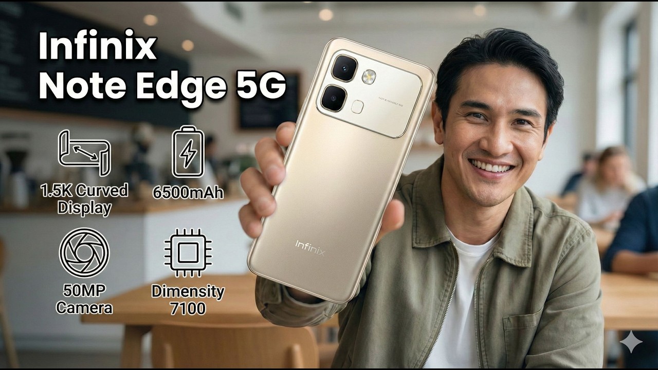 Infinix Note Edge 5G: Standar Baru Kemewahan Kelas Menengah dengan Layar Lengkung & Baterai Jumbo