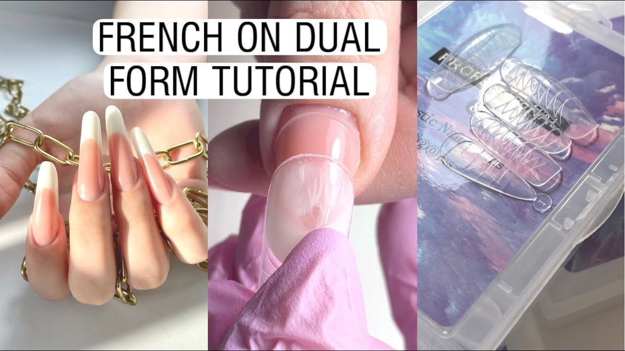 FRENCH ON DUAL FORM TUTORIAL /HIS MAJESTY FRENCH 👑NIGHTMARE FOR NAIL TECH