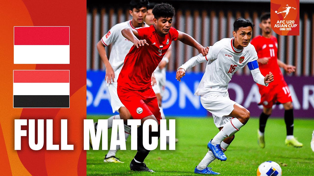 Indonesia vs. Yemen | Full Match | AFC U20 Asian Cup™ China 2025