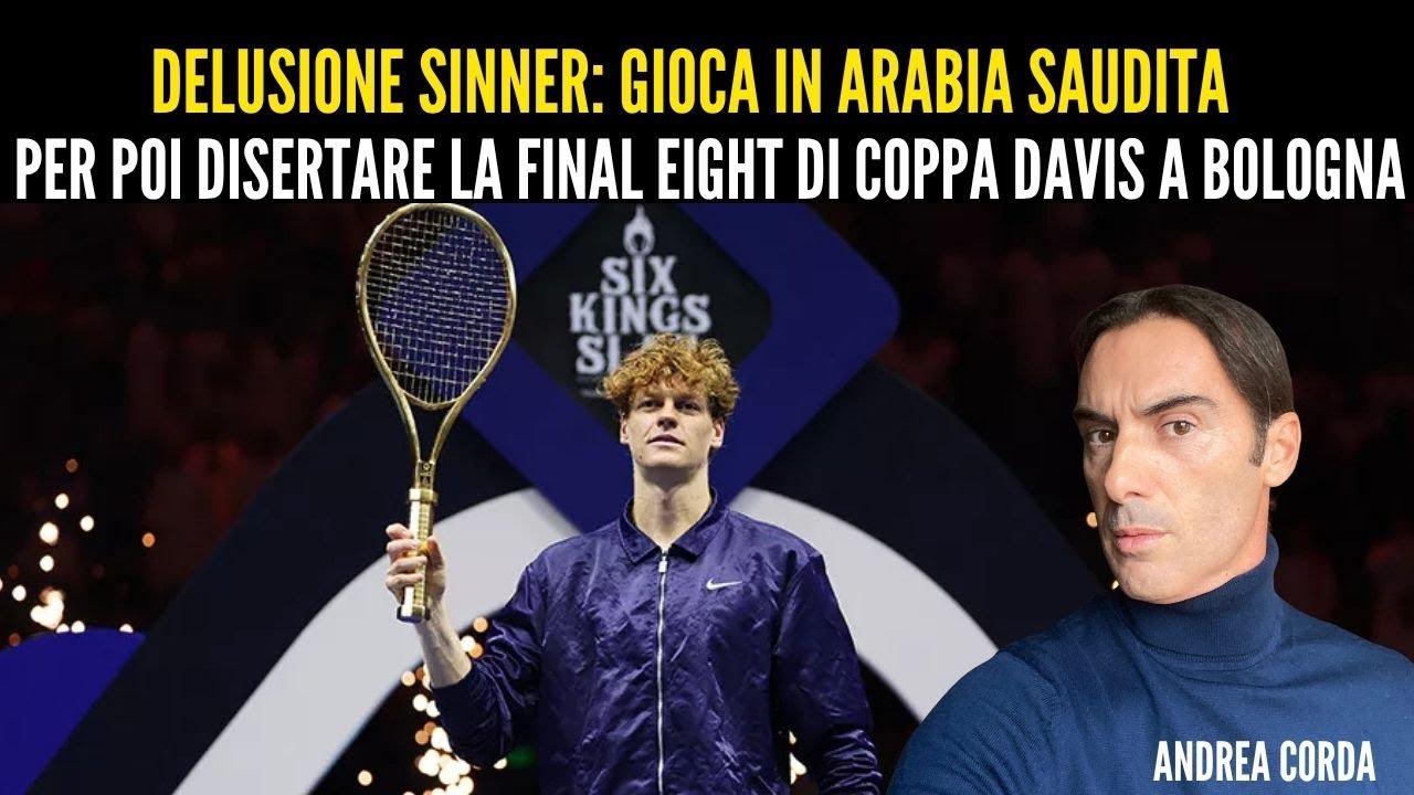 DELUSIONE SINNER: DISERTA LA FINAL 8 DI COPPA DAVIS A BOLOGNA DAVANTI AI SUOI TIFOSI #janniksinner 