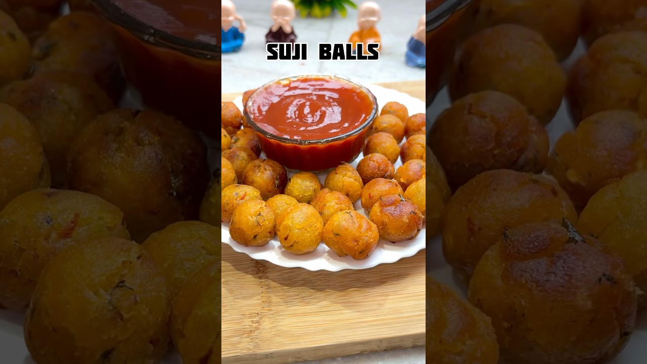 Viral Sooji Balls Recipe #shorts #sooji  #snacks #recipe #shortsfeed #trending