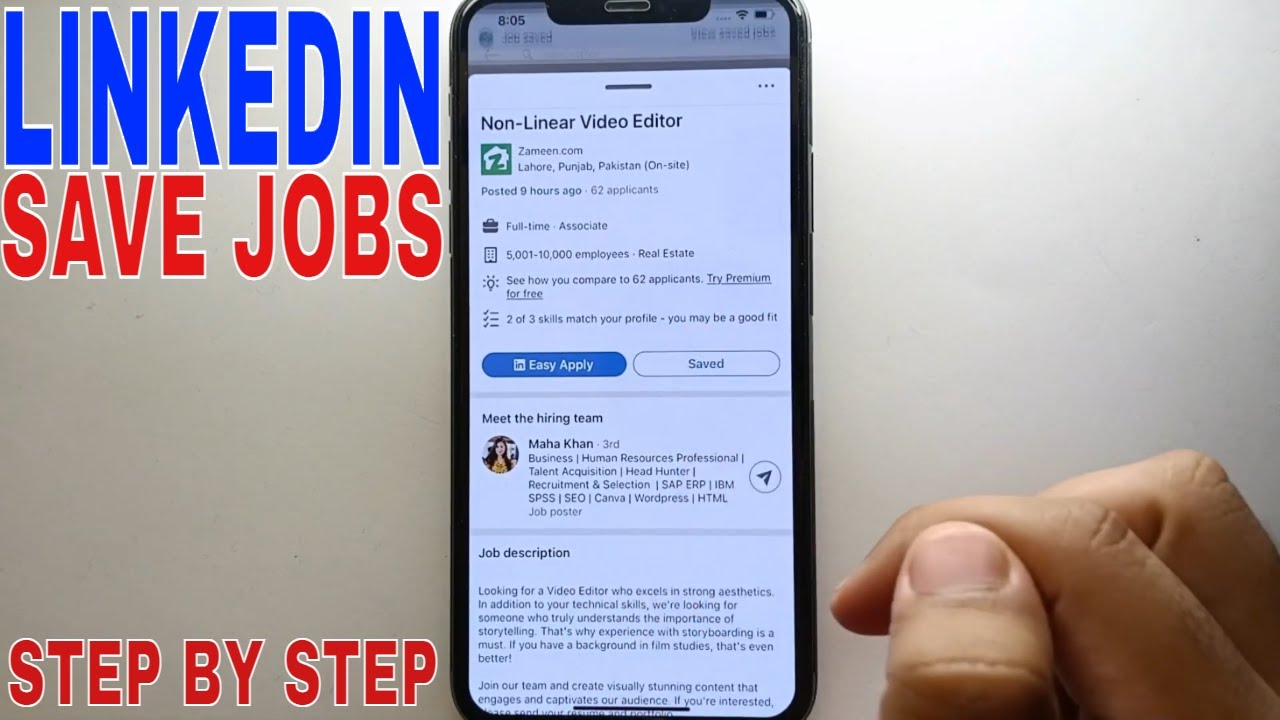 ✅ How To Save Jobs On LinkedIn 🔴