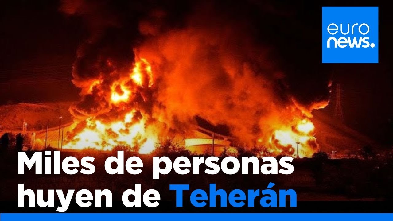Miles de personas huyen de Teherán ante la escalada del conflicto entre Irán e Israel