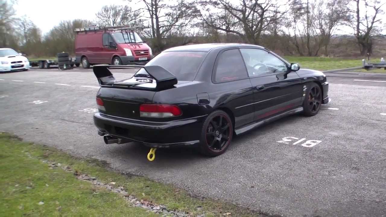 Subaru Impreza WRX STi Blitz Nur Spec R launch control anti lag on Curborough Sprint Circuit