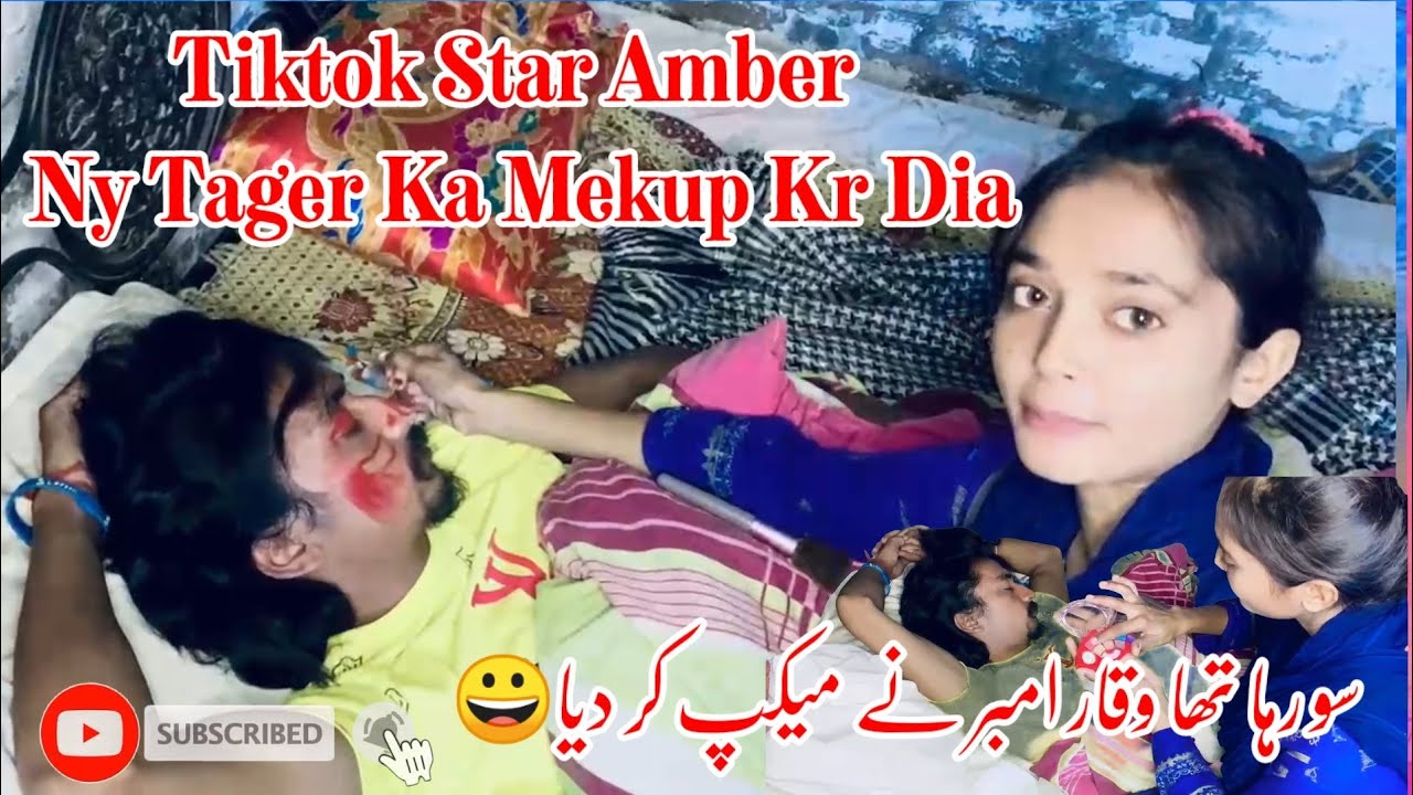 Amber Tiktokr Ny Soy Howy Tager Ka Mekup Kr dia😀😛#foryou #comedy #youtubeshorts #funny