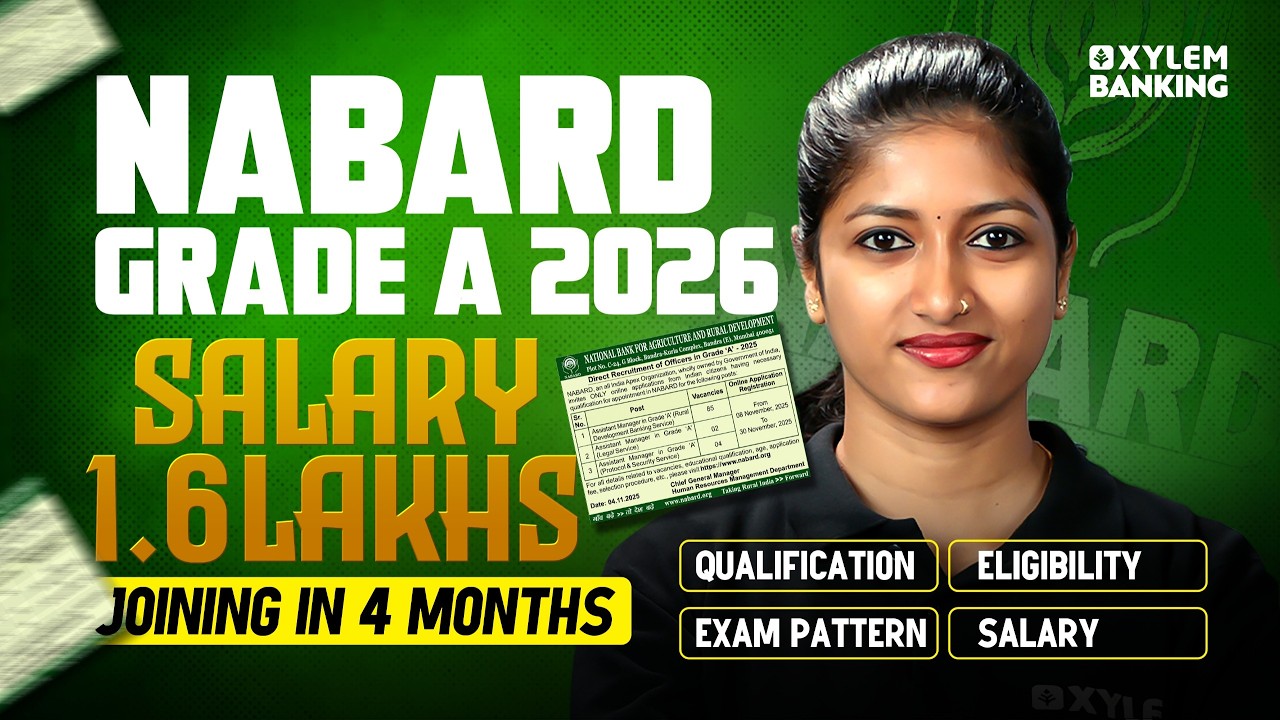 NABARD GRADE A 2026 | 1.6 Lakhs Salary | Complete Details | Xylem Banking