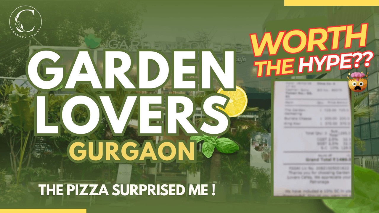 Garden Lovers Cafe, Gurgaon – Overhyped or Top Cafe? 🍕 | Unique plant rentals cafe🪴|