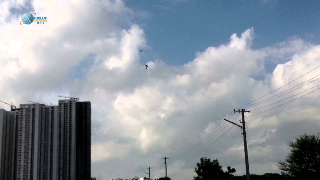 Happy Independence Day - Indian Flag flying high by Drone