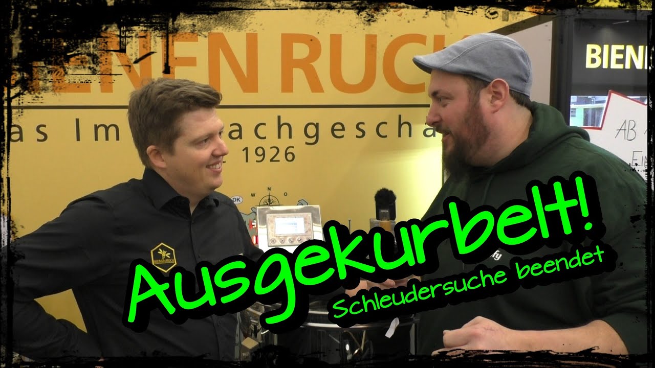 Ausgekurbelt! Jetzt werden nur noch Knöpfchen gedrückt! Meine neue Honigschleuder ist gefunden
