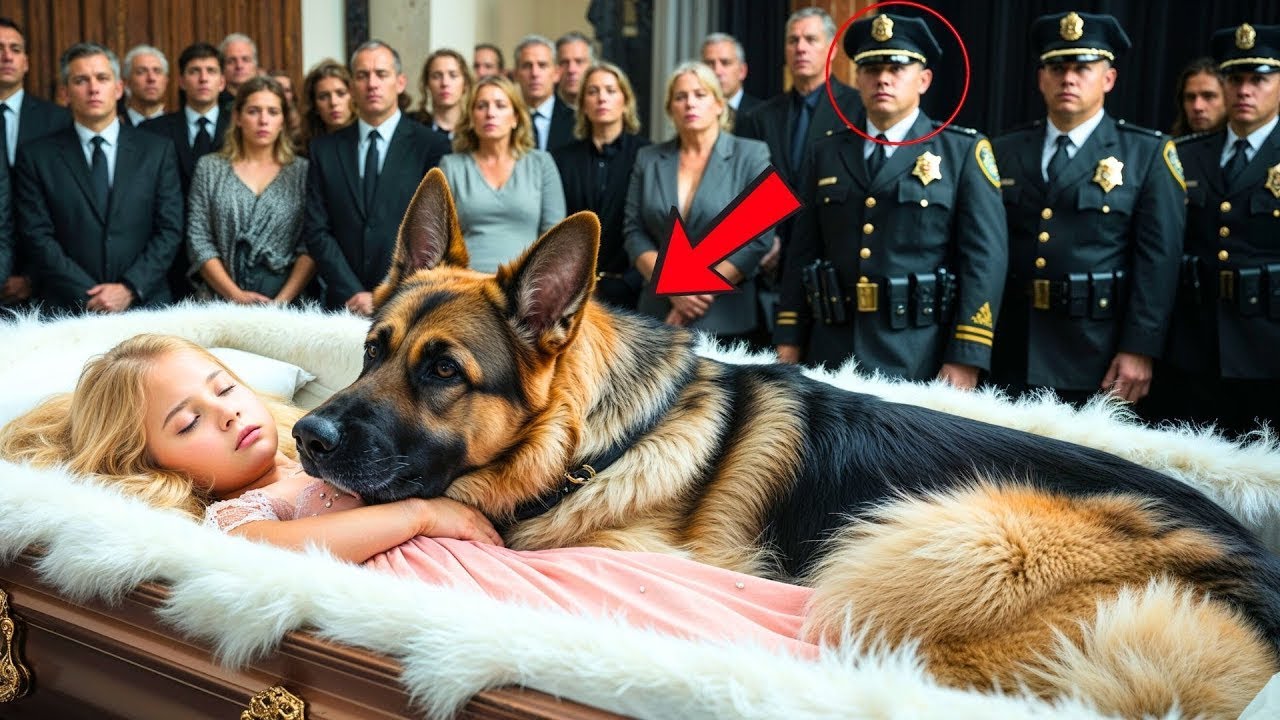 O cão policial se recusou a deixar o caixão da menina… e a verdade chocou os oficiais