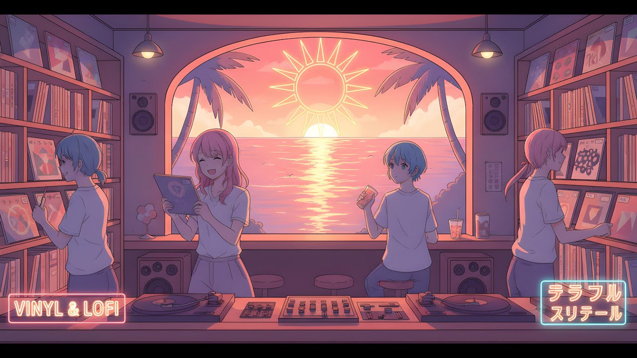 Nostalgic Vinyl Vibes | Chill Lo-Fi Music Cafe Mix