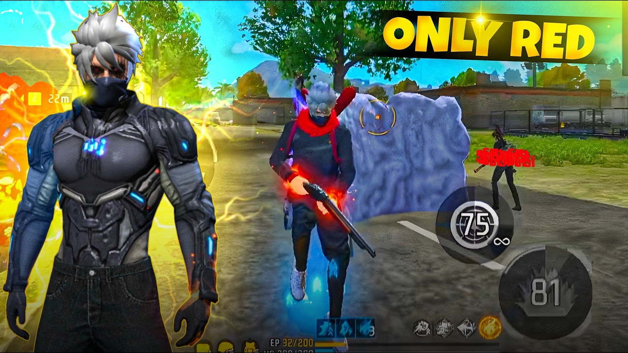 Only Red 🎯 Br Rank Highlights 🔥 | Free Fire Max