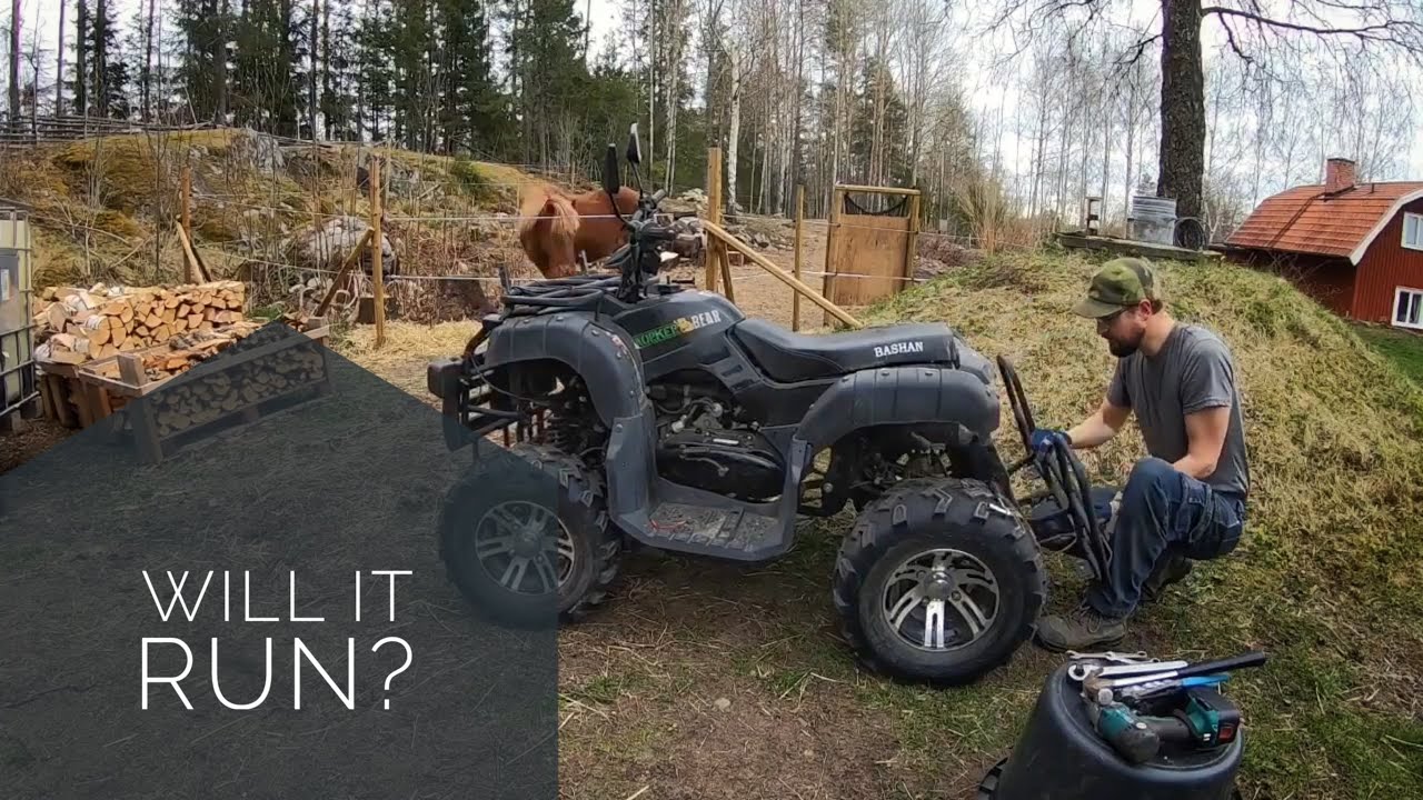 Cheap and neglected Chinese 200cc ATV. Will it run?