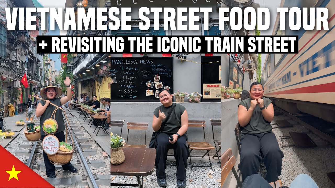 Vietnamese STREET FOOD Tour + Visiting The Famous TRAIN STREET 🇻🇳 Ivan de Guzman