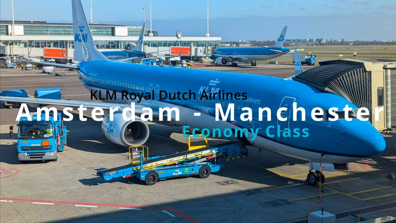 KLM | Economy Comfort | Boeing 737-900 | Amsterdam - Manchester | *full flight*