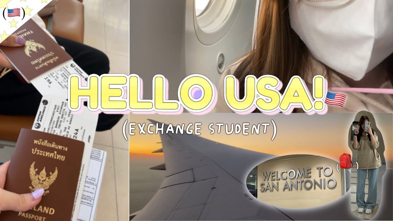 [ USA WITH YURI🇺🇸 EP.1 ] บินไปอเมริกาครั้งแรก เดินทาง30ชั่วโมง!✈️ | นักเรียนแลกเปลี่ยนอเมริกา