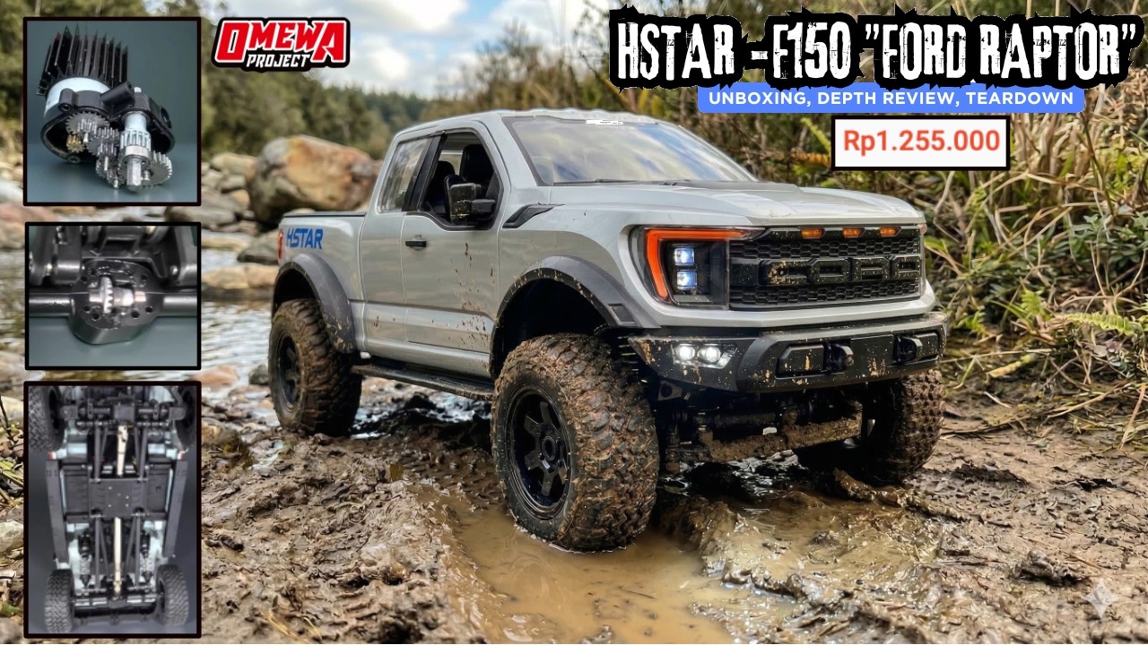 NEW RC FORD RAPTOR Super Scale hard body skala 1/12 