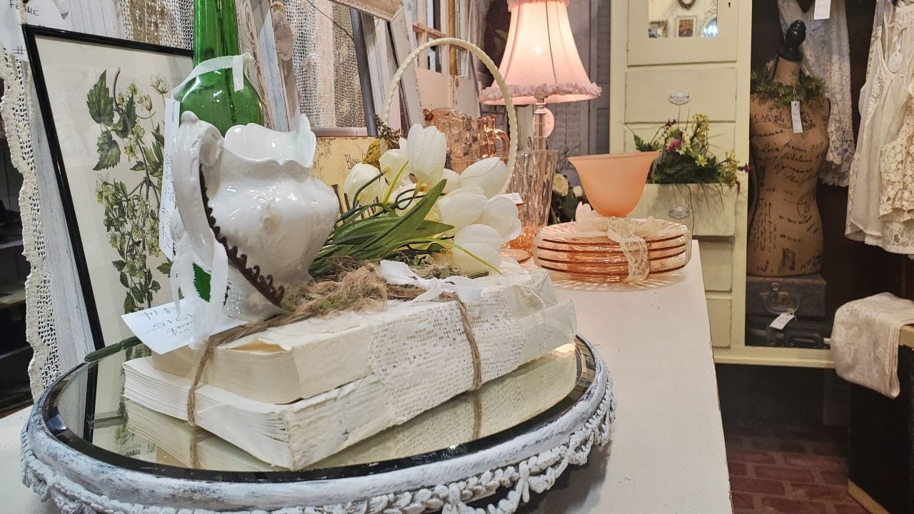 Home Decor Booth Tour | French Farmhouse Cottage Decorating Inspiration |  Vintage Shop