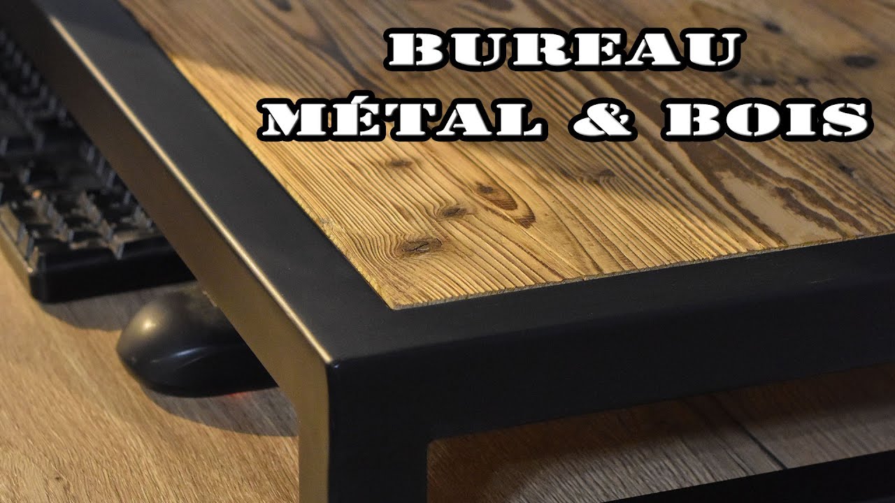Meuble métal et bois - Bureau
