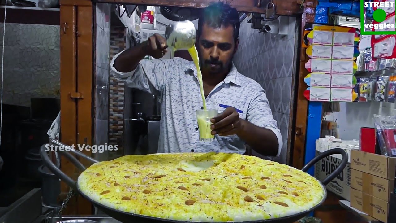 Yammy Roadside Badam Milk Making Full Process | Almond Milk | Street Veggies