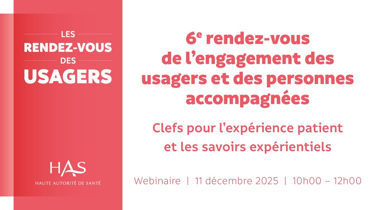 6e rendez-vous de l’engagement des usagers et des personnes accompagnées