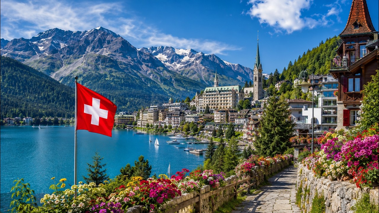 St. Moritz, Switzerland 🇨🇭 The Most Luxurious Alpine Town | 4K Walking Tour