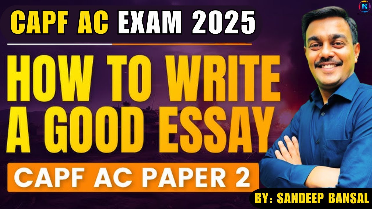 CAPF AC Exam 2025:  Paper 2| Essay Pattern Changed? Full Breakdown + Tips |
