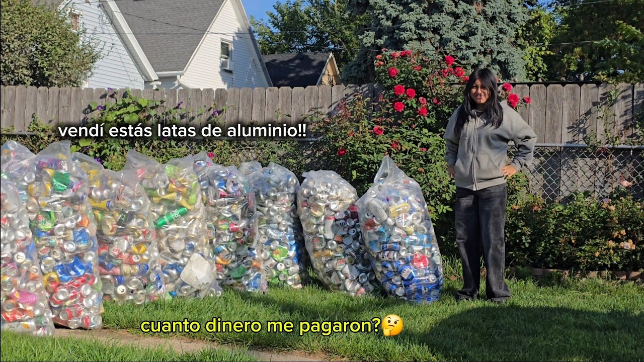 Vendí estás latas de aluminio! Cuanto dinero me pagaron?🤔