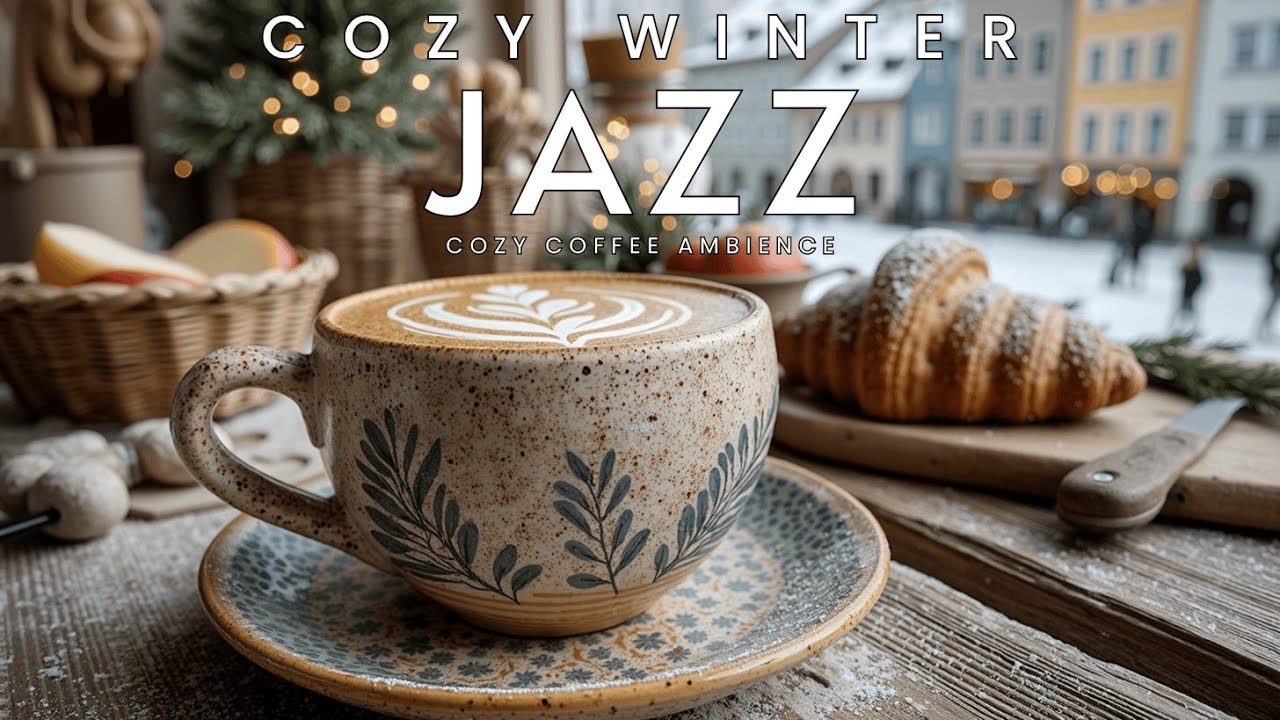 Cozy Winter Jazz Piano for Coffee Shop Ambience - Спокойная Расслабляющая Музыка Снежного Кафе