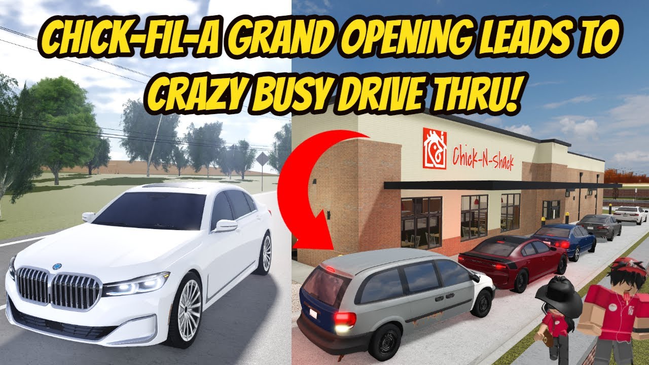 Гринвилл, Висконсин, Roblox l Реалистичный Chick-Fil-A CRAZY DRIVE Thru - Обновление ролевой игры