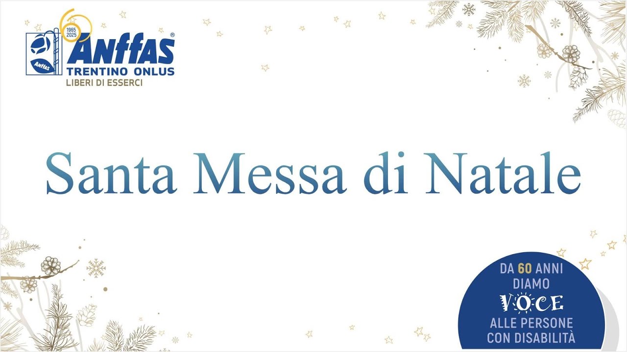 Messa di Natale di ANFFAS: mercoledì 10 dicembre