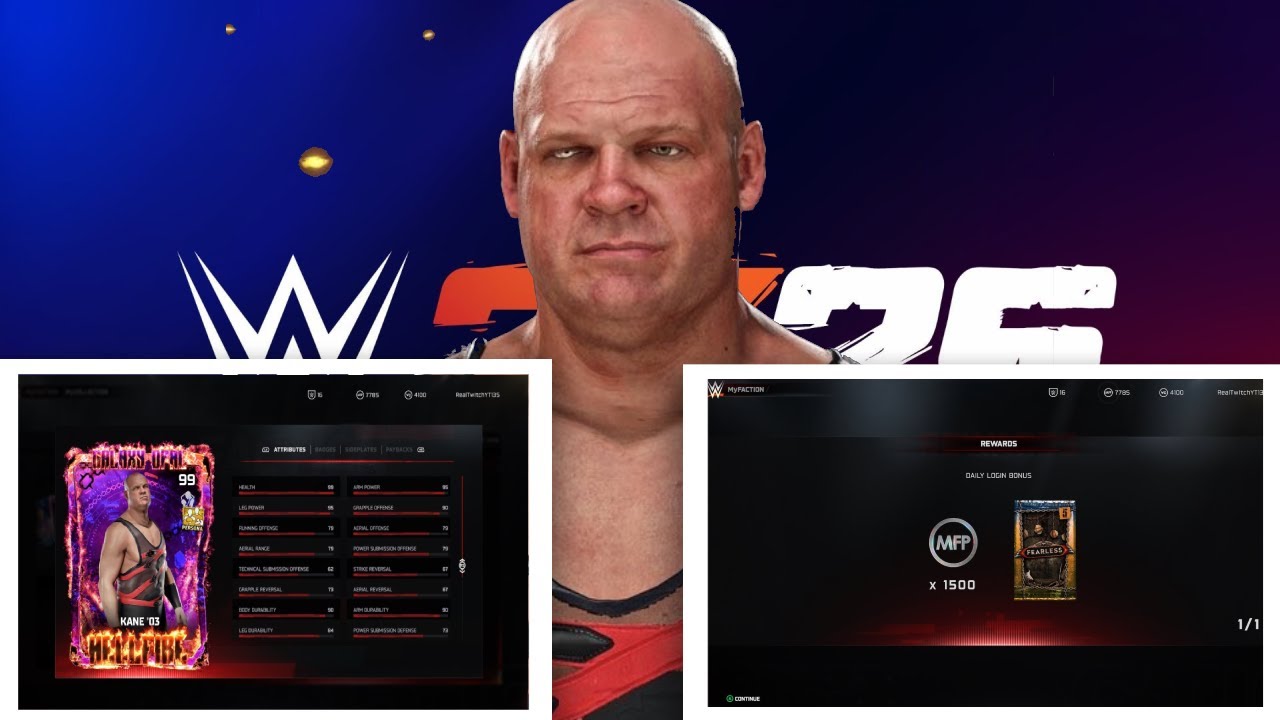 WWE2K25 *НОВОЕ* ОБНОВЛЕНИЕ MYFACTION (БЕСПЛАТНЫЙ НАБОР, КАРТА ПЕРСОНАГИ GALAXY OPAL KANE 03 И МНО...