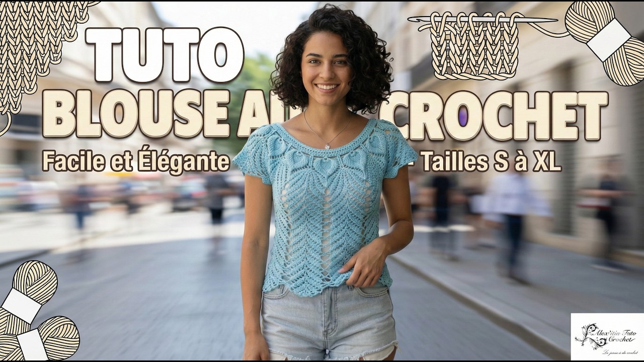 Tuto blouse au crochet @AlextitiaTutoCrochet