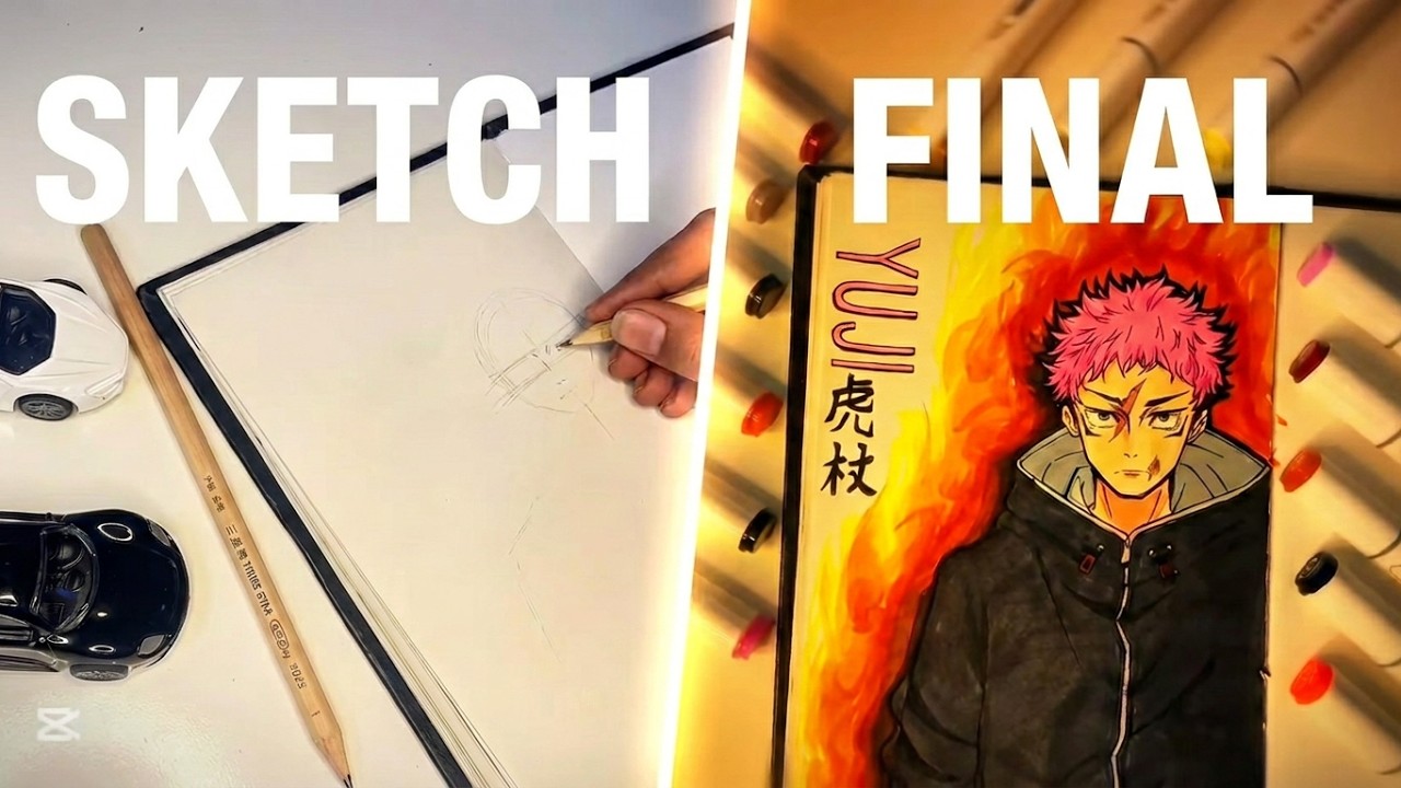 Ultimate Alcohol Marker Challenge: Vibrant Artwork in Minutes!😱🚀