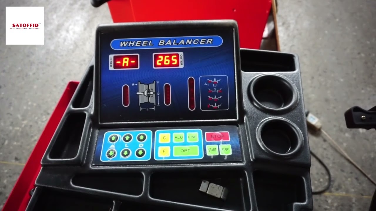 how to balancer motorcycle tire with satoffid wheel balancer