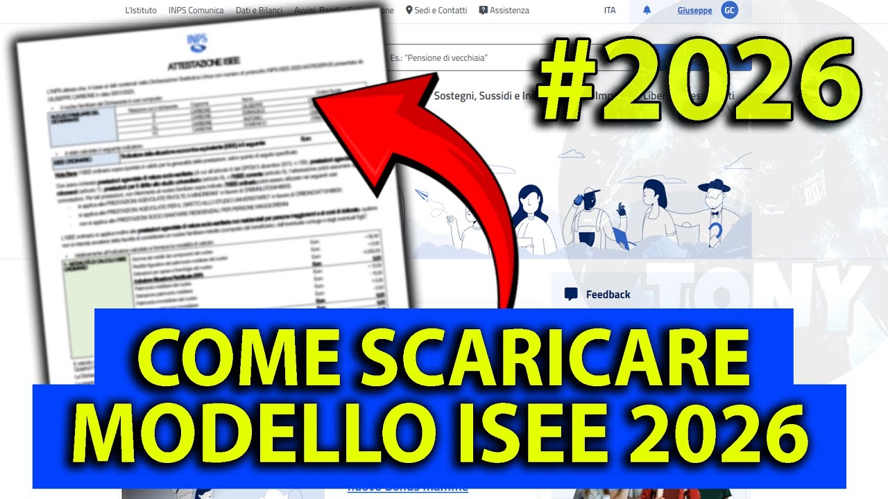 Come scaricare il modello ISEE 2026 sul sito INPS - GUIDA COMPLETA #inps #tutorial