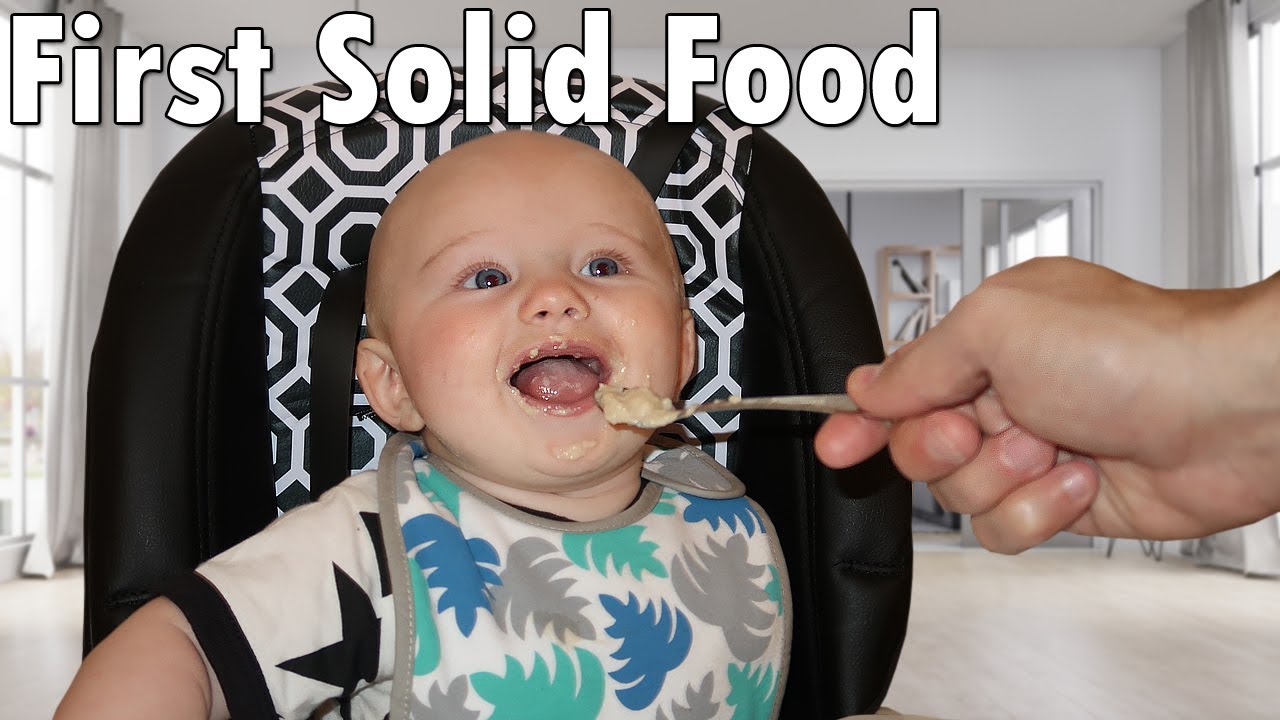 Owen's First Food!