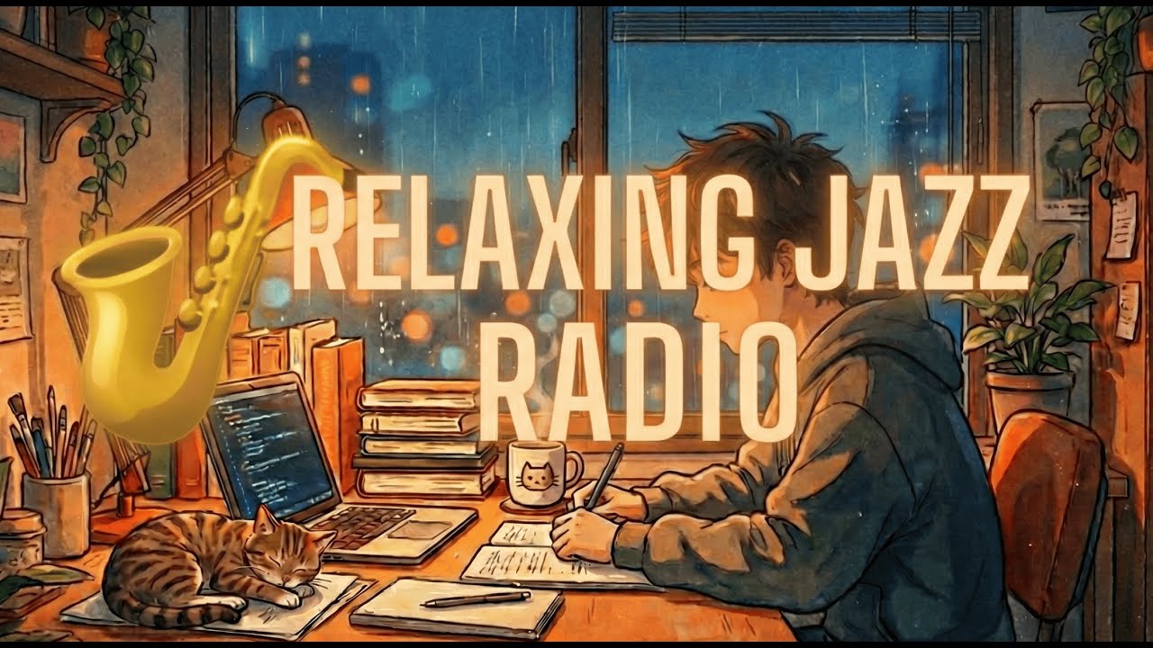 🎧 Relaxing Jazz Radio | Smooth Jazz Music for Studying, Working, Focus, Coding & Concentration