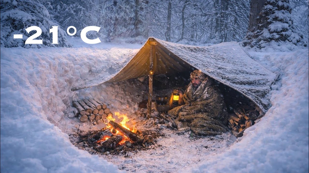 Can I Survive -21&deg;C Alone in a Blizzard&hellip; No Tent, No Sleeping Bag?