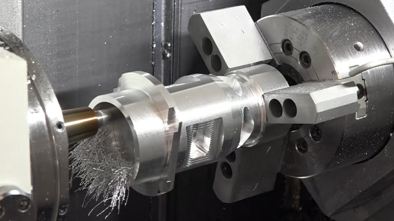 CNC Machine  Mill/Turn Cutting Process. Metal Cutting Mold Machine Amazing